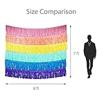 Tissue Paper Fringe Tassel Party Garland - Perfect Backdrop for All Events & Occasions (6-Count, Pastel Mix) - Image 2