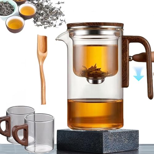 Bypierce - Tetera Enchanti, The Piercé Pot, nueva olla infusora de té 2025, tetera mágica con infusor con colador e infusor, preparación 3 en 1, filtro y vertido (520 ml)