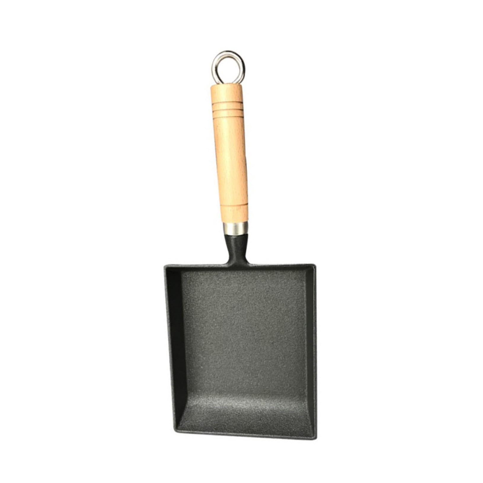 Poêle à omelette japonaise en fonte fer et poêle carrée antiadhésive solide