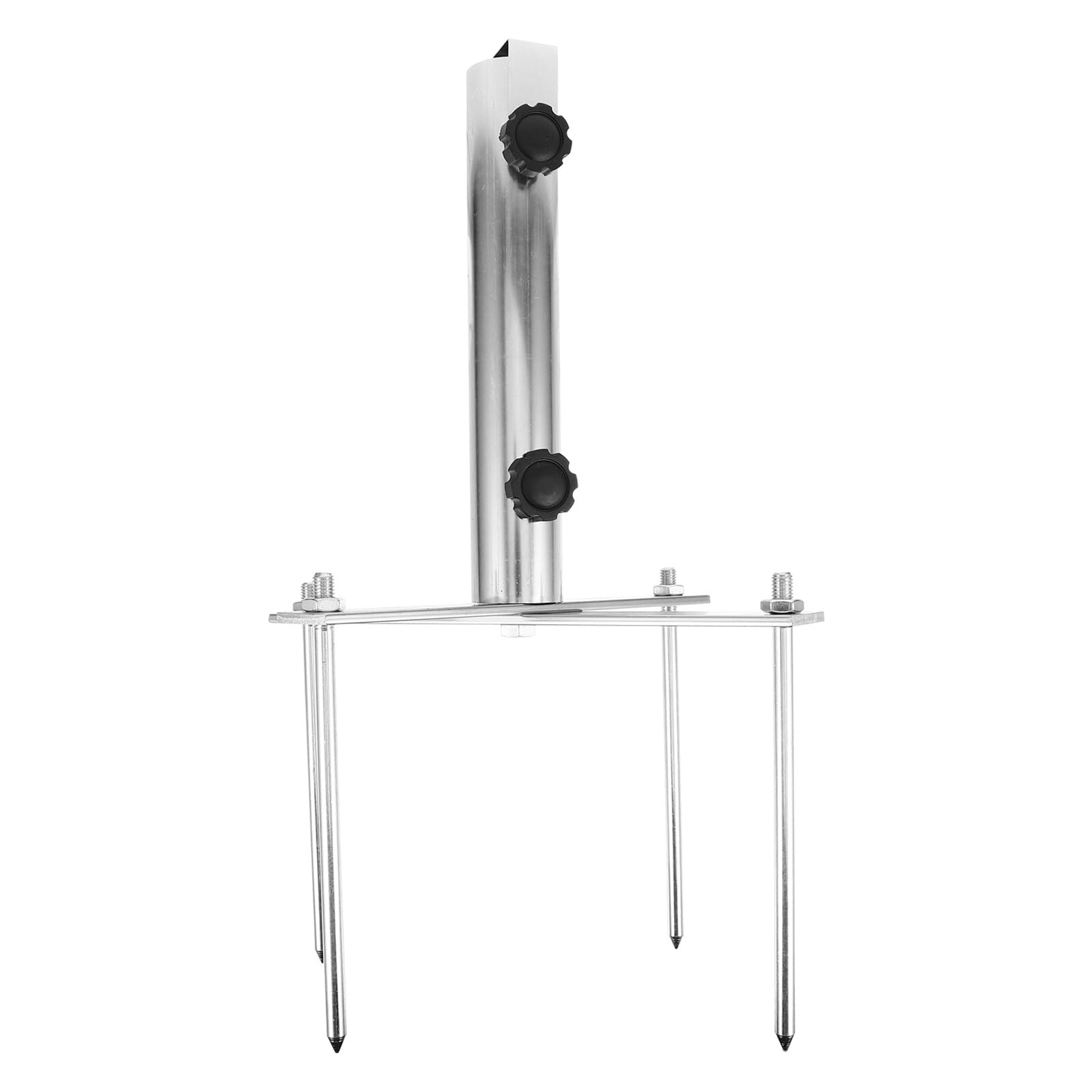 BESTonZON Soporte de Anclaje para Sombrilla de Exterior Portátil de Hierro Punta Desmontable para Jardín, Playa y Camping, Base Segura para Parasol