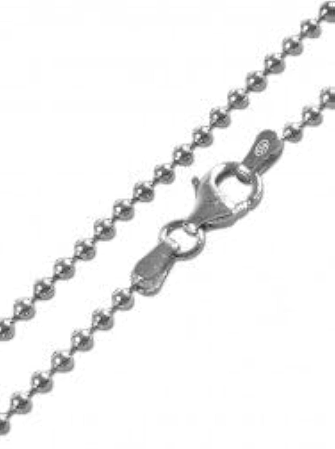 Kugelkette - 925 Sterling Silber mit Geschenkbox – Unisex