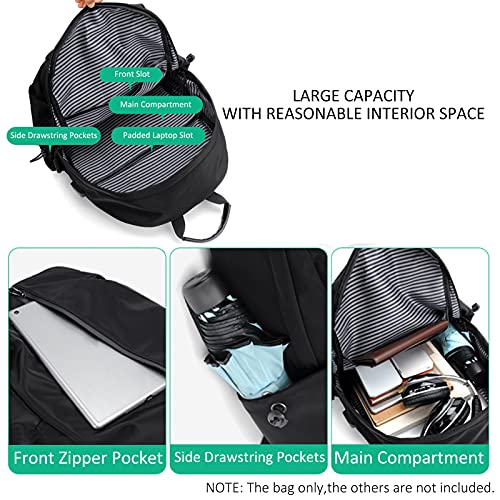 Pacote Esportivo, Gainty Mochila esportiva com porta de carregamento USB feminino masculino bolsa de