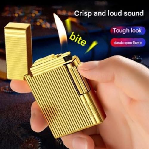 Image of Smoke King Sanji Imperial Gold Lighter Premium Metal Butane Refillable Lighter