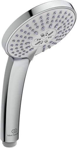 Ideal Standard Ceratherm T25 Sistema doccia, soffione doccia a risparmio idrico con getto variabile e protezione antiscottatura (CoolBody), flessibile doccia 1600 mm – Cromato (315x492,5x1117 mm) - 4
