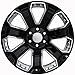 OE Wheels CV93B 22 Inch Rims and Tires Fit Silverado 1500 Style 6x139.7 22x9 Gloss Black with Chrome Insert - Hollander 5660 - TerraMax RT 285/45-22 (Set of 4)