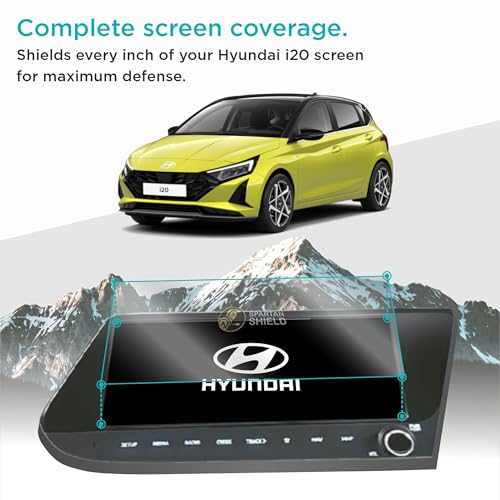Image of Spartan Shield {2 PACK} SCREEN GUARD For NEW HYUNDAI i20 2024+ || INFOTAINMENT + INSTRUMENT Cluster Protector || Anti Scratch | HD Clarity | Water Resistant || Hyundai Digital Touch Screen Accessory 2026 [Not Tempered Glass] (10-inch Combo)