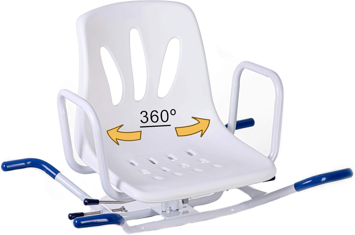 OrtoPrime 360° Swivel Bath Seat – Comfortable Bath Seat for Adults & Elderly – Bath Board Seat for Adults with Safe Transfer – Anti-Slip Bath Chair for Disabled & Easy Bath Access