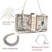 Rhinestone US Dollar Money Purse Evening Handbags Wedding Dinner Bag, Stack of Cash Clutch Purses,with Crystal Headbands (Grey)