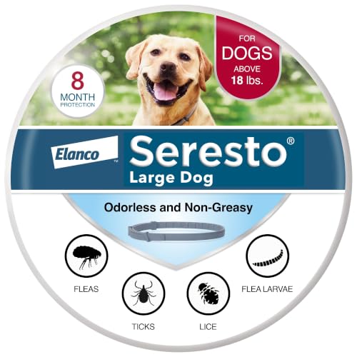 Seresto 8-Month Flea & Tick Collar for Large Dogs Over 18 lbs., 1ct