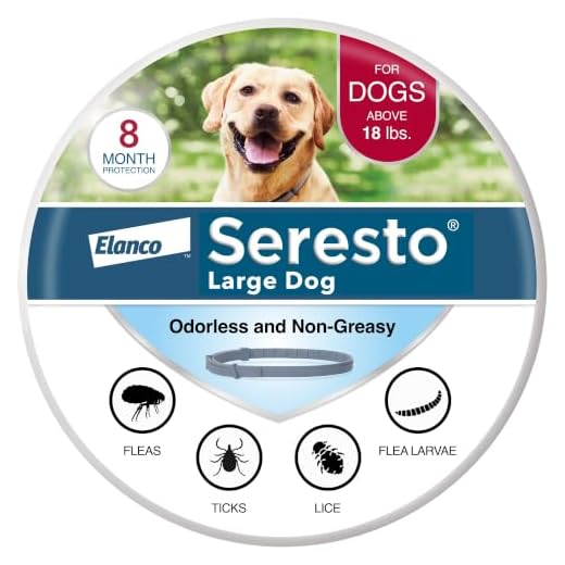 Seresto Large Dog Vet-Recommended Flea & Tick Treatment & Prevention Collar for Dogs Over 18 lbs. | 8 Months