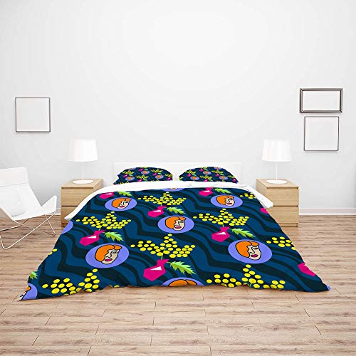 Housse de couette anti-plis CHEHONG pour lit simple en polyester résistant - 4