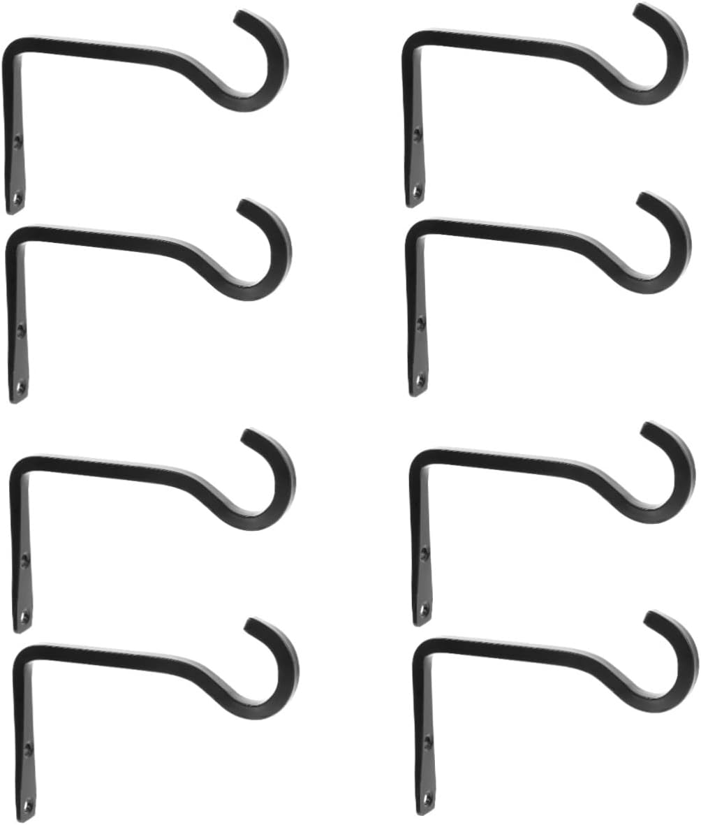 8pcs Wall Hooks for Hanging Plants Bird Feeders Wind Chimes Garden Hangers for Decor