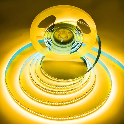 Image of LED Strip Lights,AC110-130V Dimmable 20000LM 33ft /10m SMD 2835 600 LEDs Waterproof IP44 LED Lights Strip Ribbon, More Brightness Than Low Voltage LED Strip Lights (Golden)