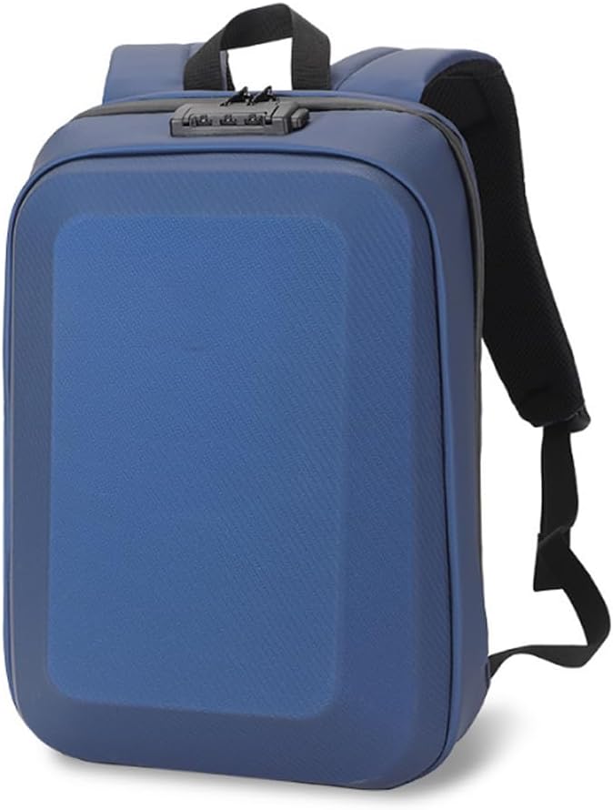 Generico Zaino fisso da uomo con guscio rigido Borsa porta computer Viaggi d’affari a breve distanza Imbarco Dimensioni 45 x 24 x 15 cm