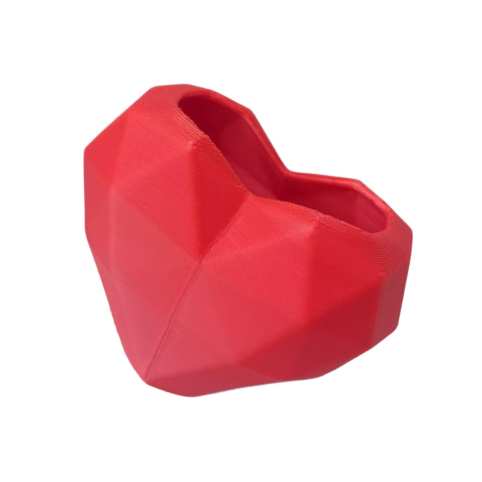 Xioang Multicolor Beautiful 3D Printed Heart Vases With Unique Shape Artistic Flower Holders Perfect For Home Decoration And Romance Gift Polylactic Acid Flower Vases