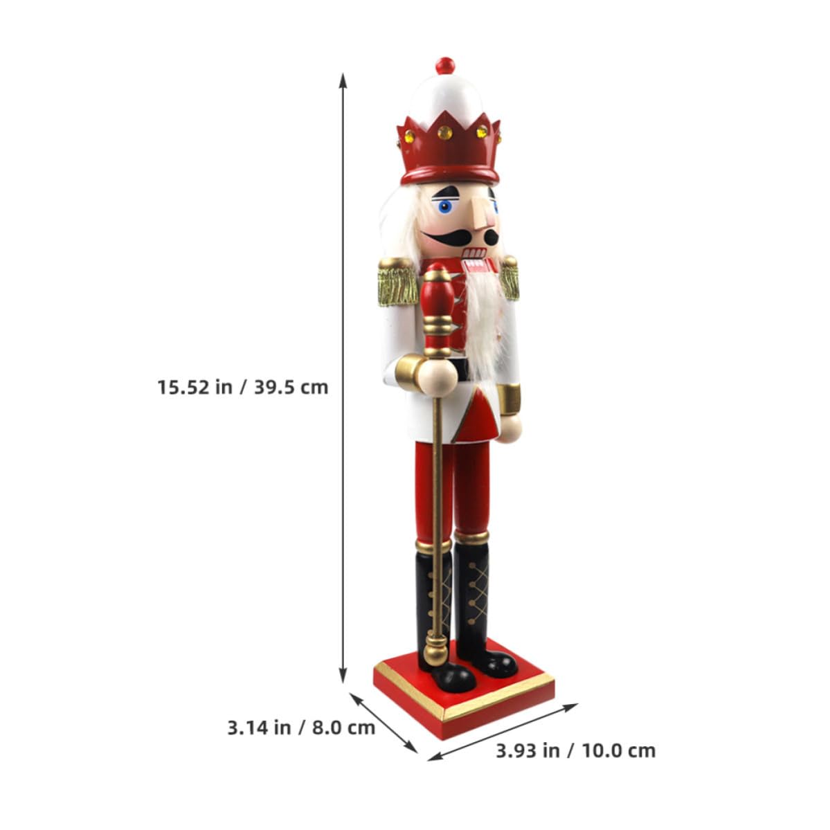 Sewroro Cascanueces de Madera Navideño, Soldado Decorativo para Escritorio