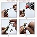 nulala Permanent Match Flint Metal Keychain Match Fire Starter Permanent Emergency Survival Camping Keychain Lighter for Outdoor(No Oil)