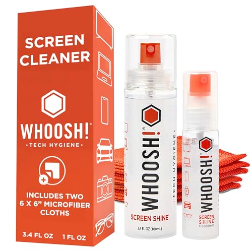WHOOSH! Duo XL Nettoyant d’écran 30ml & 100ml pour téléphone Lunettes Ordinateur portable...