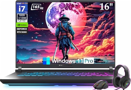 Image of ASUS ROG Strix G16 (2025) Gaming Laptop, 16 inch FHD+ 165Hz /3ms Display, NVIDIA RTX 5060 8GB GPU, Intel i7-14650HX Processor (Up to 5.2GHz), 32 GB DDR5, 1 TB SSD, Wi-Fi 7, RGB Backlit KB, Windows 11 Pro