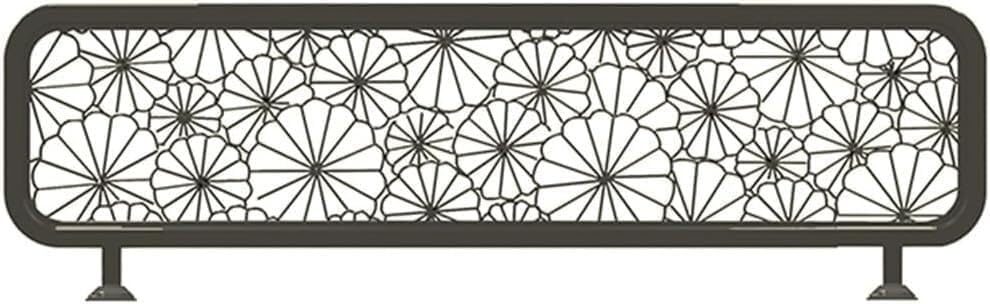 Séparateur de bureau design moderne noir et claustra de table 120cm