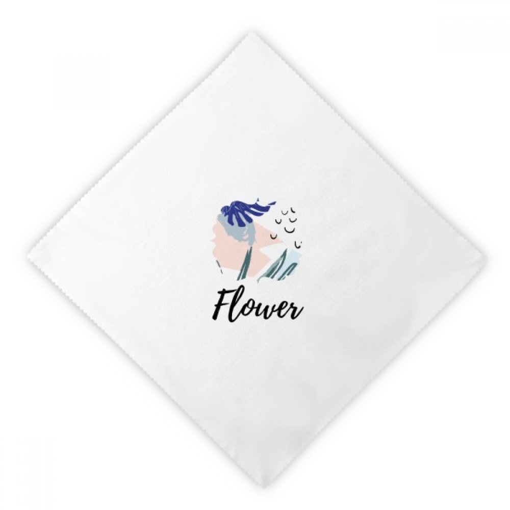 Servilletas de almuerzo lavables y ecológicas con estampado de plantas 2pcs