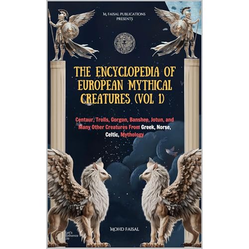 The Encyclopedia of European Mythical Creatures (Vol 1) (B&W Version) Audiolibro Por Mohd Faisal arte de portada