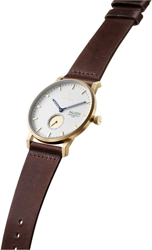 Triwa Snow Falken Watch | کلاسیک قهوه ای تیره