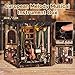 DIY Book Nook Kit with LED Light, Miniature Dollhouse, 3D Wooden Puzzle, Bookshelf Insert Decor Craft Gift (European Melody MusicalInstrument Box)