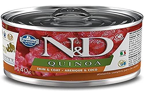 N&d dog food quinoa herring & coconut mini