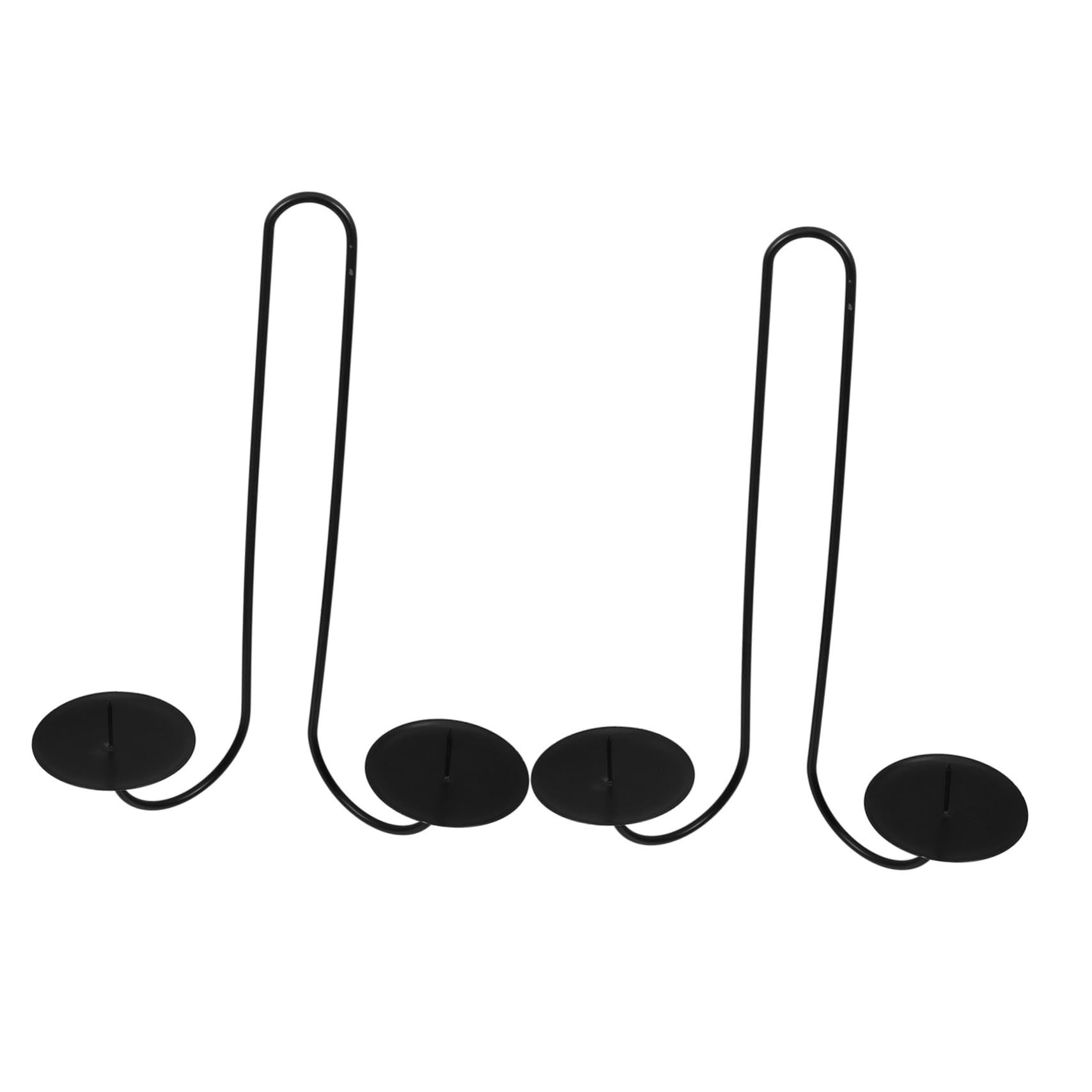 Alipis 2pcs Double Armed Antique Iron Candle Holders Stylish Wall Sconces for Farmhouse Fireplace Wedding Decor Versatile Candle Wall Sconce Design for Modern Rustic Spaces