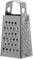 Mimo Style Ralador em Inox, 4 Faces, Feito Inteiramente de Aço Inoxidável, Lâminas Afiadas, Ergonomicamente Projetado, Ideal Para Queijo Parmesão, Vegetais, Gengibre, entre outros alimentos