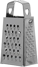 Mimo Style Ralador em Inox, 4 Faces, Feito Inteiramente de Aço Inoxidável, Lâminas Afiadas, Ergonomicamente Projetado, Ideal Para Queijo Parmesão, Vegetais, Gengibre, entre outros alimentos