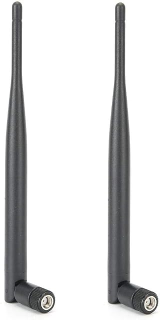 2 x 6DBI WIFI Antenna Dual Band, SMA Female Antenna Cable for Wireless Network, Wireless Range Extender, Two Units Router Antenna for Desktop Computer, Router