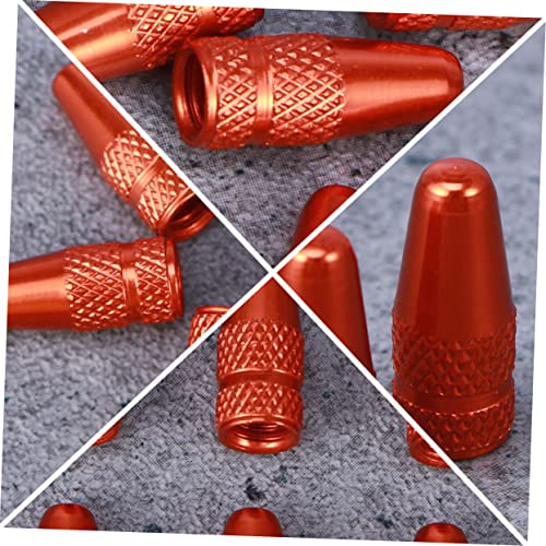 Tapas para válvula de llanta de bicicleta VICASKY, 1 juego (12 piezas), diseño ligero y protección contra daños, color naranja miniatura 7