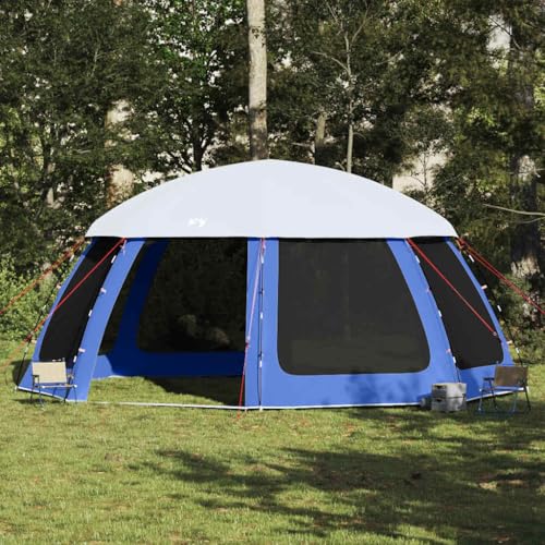 Genérico Carpa para Piscina con Desmontables y Paredes Azul 612x612 cm,Deportes,Actividades al Aire Libre,Camping y Senderismo,Tiendas de campaña-4100637
