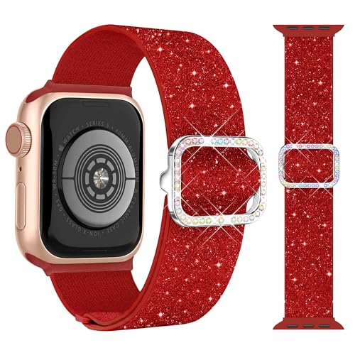 G-ficu �N���X�}�X�X�g���b�`�o���h Apple Watch�p�o���h 42mm (S10/11) 41mm 40mm 38mm ���f�B�[�X iWatch�o���h SE Series 11 10 9 8 7 6 5 4 3�p �L�k���i�C���� �h���b�V�[�ł�