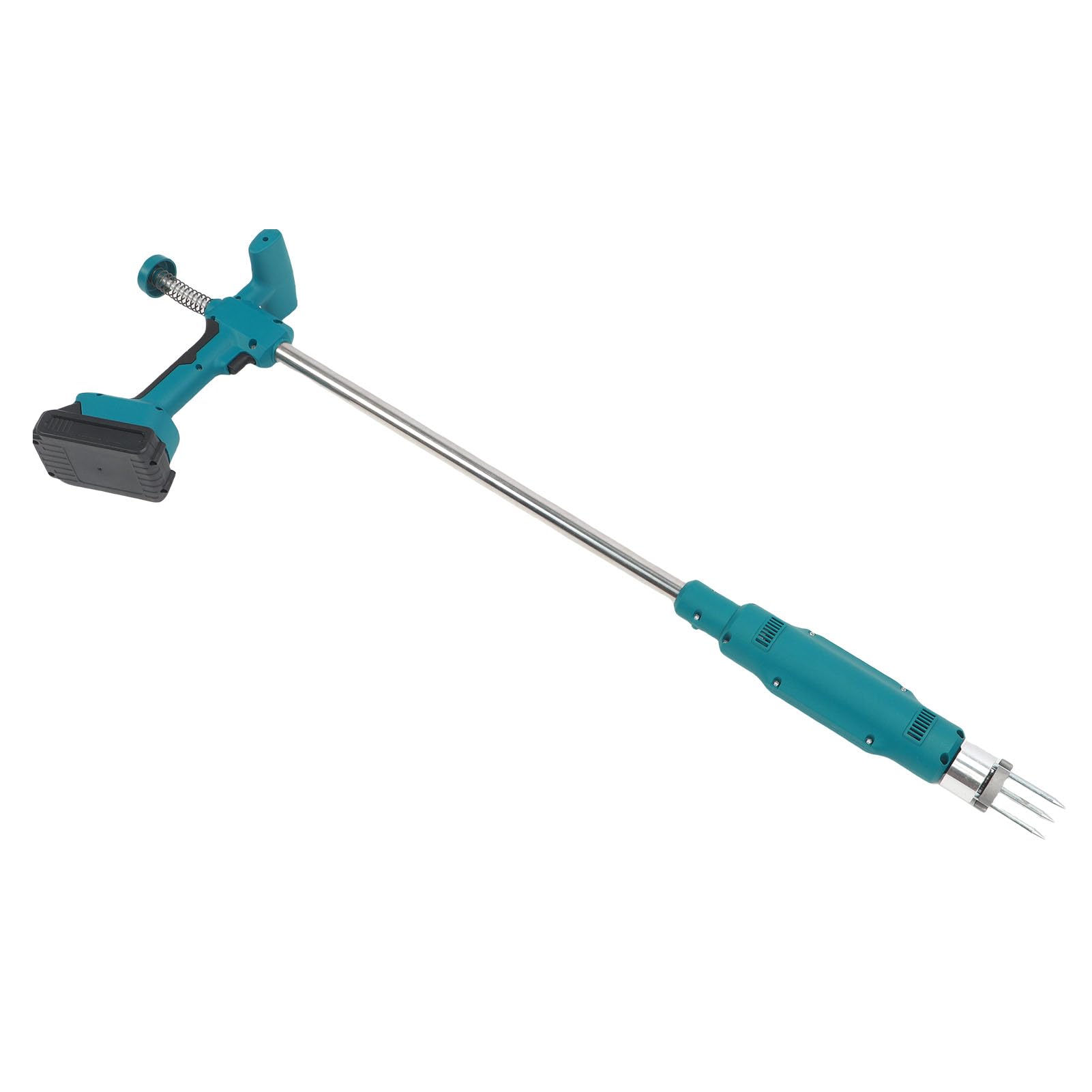 Jeffergarden Elektrischer Unkrautstecher, 21V betrieben, Verstellbarer Griff, Stehendes Unkrautentfernungsgerät mit Spiraltechnologie, für Garten, Rasen, Terrasse, Blumenbeete (EU-Stecker)