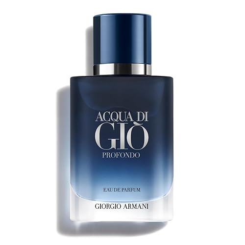 Armani Beauty Acqua di Giò Profondo Eau de Parfum - Colonia para hombre, fragancia fresca y aromática, notas de mandarina, lavanda y cedro