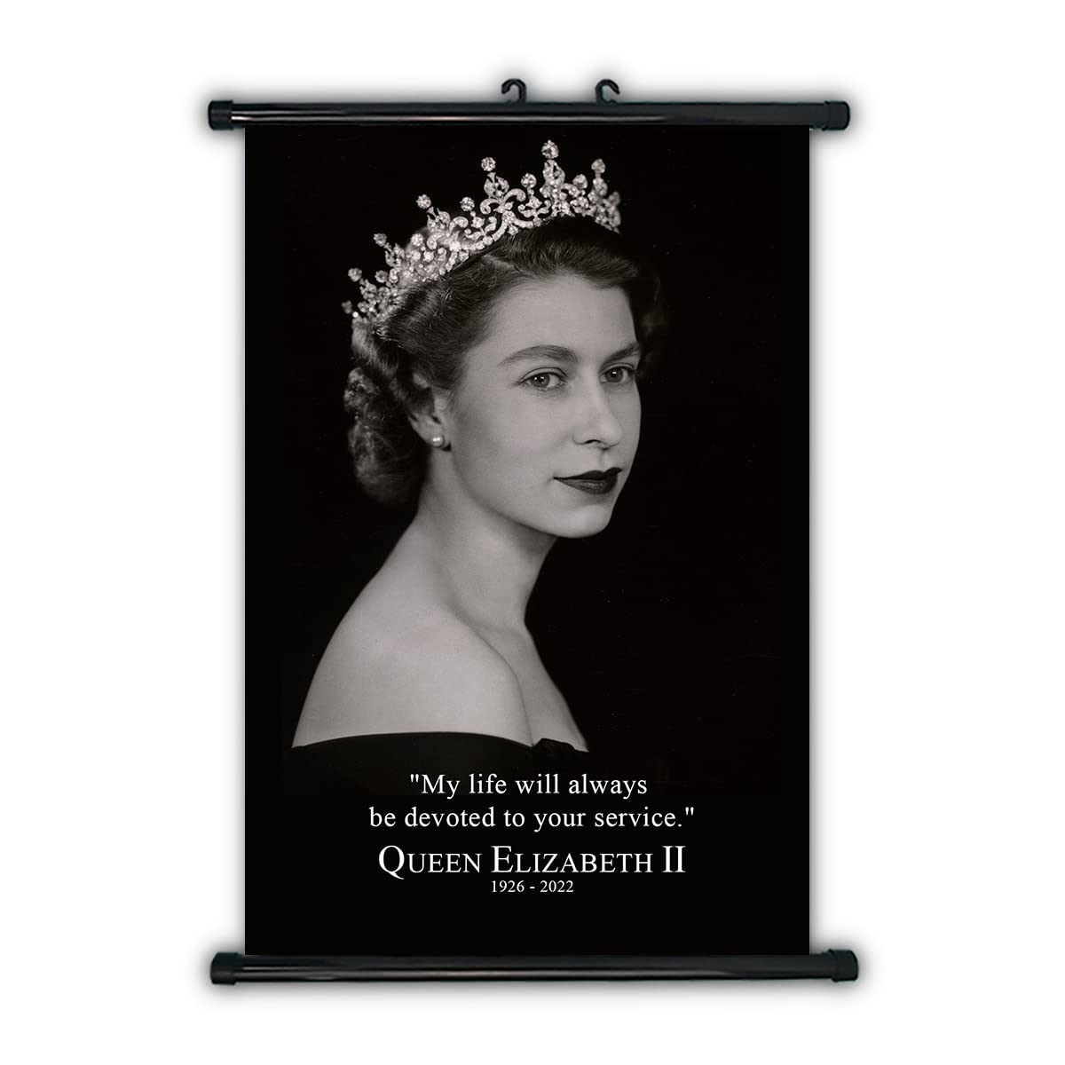 Affiche de suspension Reine Elizabeth II décorer le salon avec un portrait historique