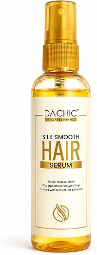 DACHIC Silk Smooth Hair Serum for Frizz Control &amp; Shine | Lightweight Nourishing Hair Oil with Natural Oils &amp; Proteins | R...