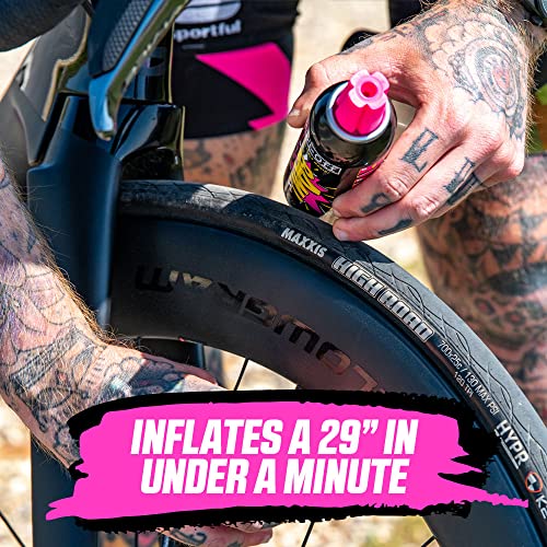 Muc-Off B.A.M! Reifendichtmittel Reifenreparaturset Inflate & Repair 125 ml - Spray - Sofortige Reparatur und Aufpumpen von Reifen - Geeignet für Straßen-, CX/Kies- und MTB-Reifen