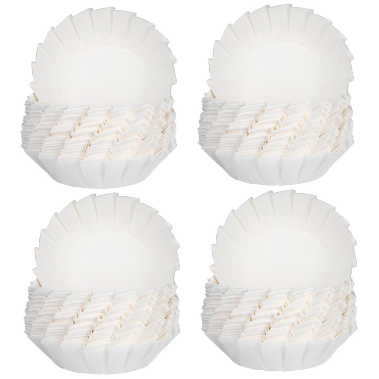 Cabilock 4 Sätze 4 Sets Kuchenform Dessertpapierförmchen Muffinförmchen Tulpen Cupcake Förmchen Backzubehör Cupcake Halter Folien Cupcake Förmchen Mini Cupcake 200 Stück * 4