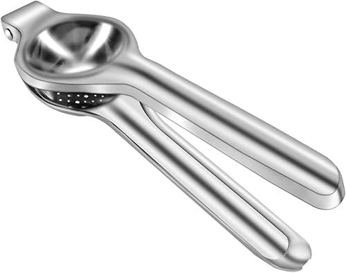 Zmeni Exprimidor manual de acero inoxidable, exprimidor manual de cítricos para limón, lima, construcción de acero inoxidable duradero, fácil de