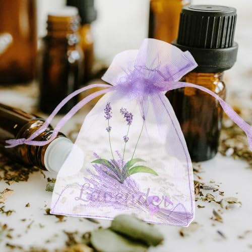 20 bolsas de organza violeta para fragancia de 5g miniatura 7