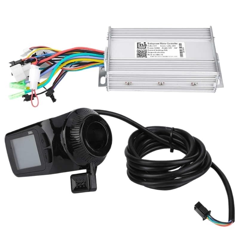 Centralina Monopattino Elettrico 24 V/36 V/48 V 350 W 500 E-bike Controller Brushless Display LCD Pollice Acceleratore Kit Scooter Elettrico