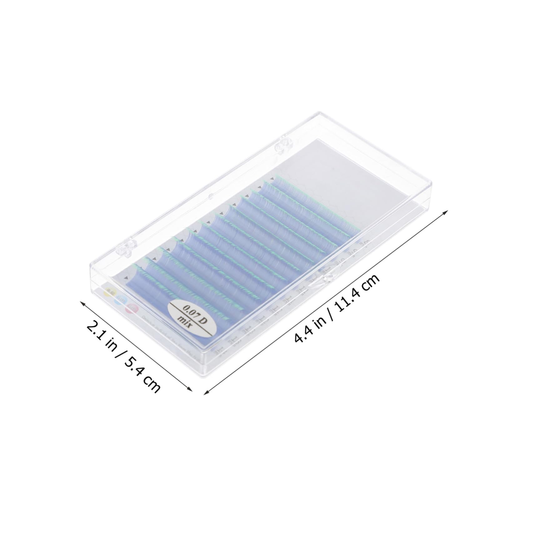 minkissy Ciglia Finte Fluorescenti Per Cosplay Estensioni Per Occhi Ipercolorate Materiale Sintetico Lunghezze Per Eventi e Feste