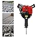 RANZHIX 52CC Gas Jack Hammer with 2 Chisel, 2 Stroke Gas Powered Petrol Demolition Jack Hammer, Portable Excavator Garden Tree Digger for Construction Concrete Floor Stone Breaker Punch Drill Chisel