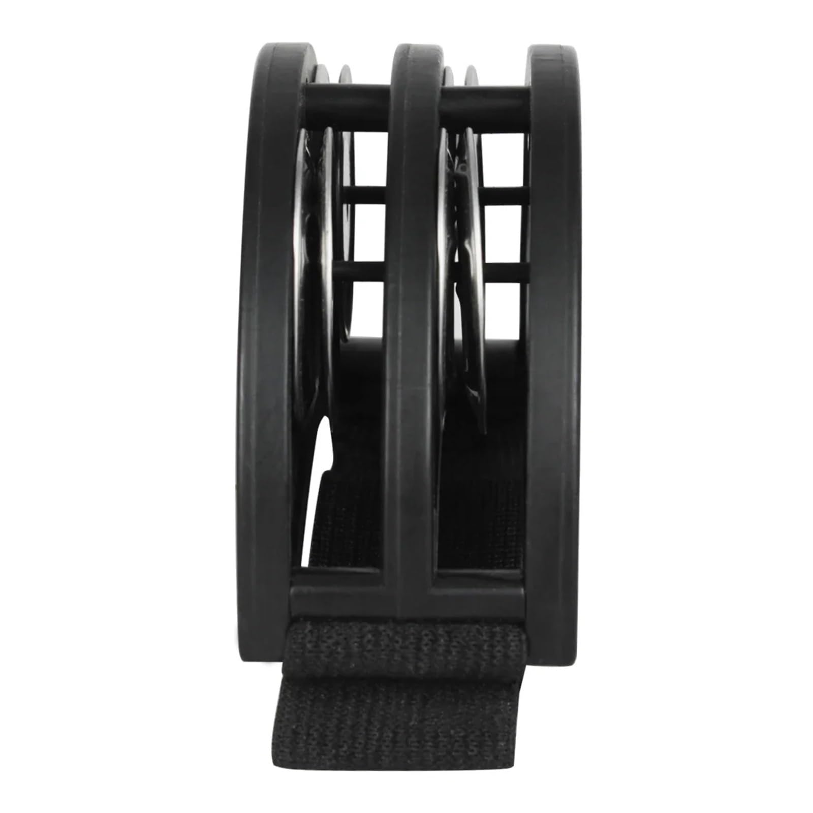 Fuß-Tamburin-Percussion, Doppelreihiger elliptischer Box-Trommel-Fuß, Tamburin-Jingle, Schwarz, 5/10 Stk(Black 5 Pcs)