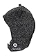 Sterntaler Baby Jungen Schalmütze Kleinkinder Schalmütze Mütze - Schalmütze Kinder - aus Merino Wolle mit Klettverschluss - anthrazit meliert, 49