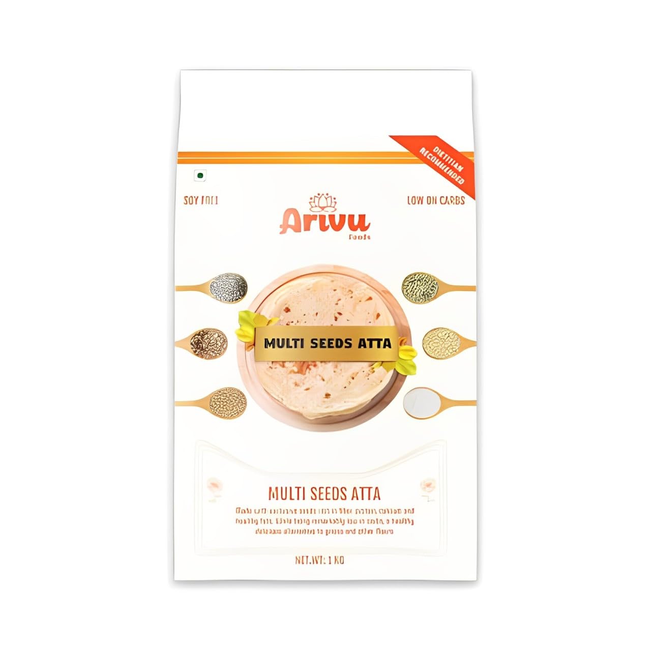 Foods Multi Seed Atta Whole Ground Flax,Sunflower,Melon,Pumpkin Seeds,Flour/Powder or Atta, Rich in Fibre All Seeds Mix Flour Rich in Fiber,Protein,Calcium Diet Food Rich 1kg